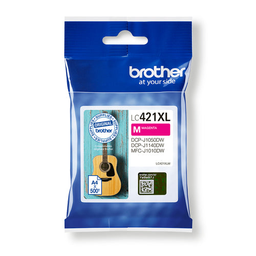 Brother LC-421XLM ink cartridge 1 pc(s) Original High (XL) Yield Magenta Brother LC-421XLM ink cartridge 1 pc(s) Original High (XL) Yield Magenta